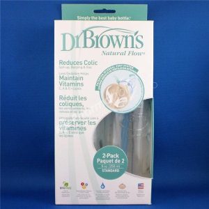 Dr Brown's Standard Glass Bottles 8oz- Pack of 2