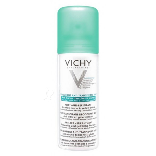 Vichy 48 Hour 'No-Trace' Anti-Perspirant Deodorant Spray -125ml- Vichy 48 Hour 'No-Trace' Anti-Perspirant Deodorant Spray -125ml-