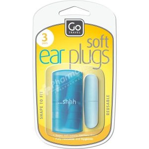 Go Travel Soft Ear Plugs -3 Pairs-