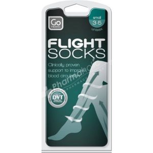 Go Travel Flight Socks Unisex - Black-