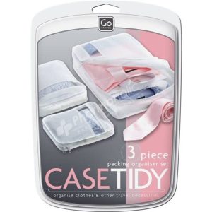 Go Travel Case Tidy Packing Organiser Set -3 Pieces-