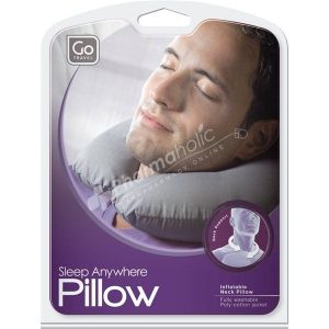 Go Travel Bean Filled 2-in-1 Travel Pillow -Black-
