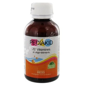 Pediakid 22 Vitamins & Trace Elements Apricot Orange Flavor -125ml-