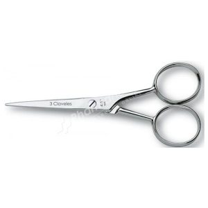 3 Claveles Straight Moustache Scissors 4.5'' - 11cm
