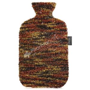 Fashy Classic Hot Water Bottle with Boucle Knitted Cover 2 L