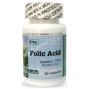 NutriLabs Folic Acid 5mg 30 Capsules