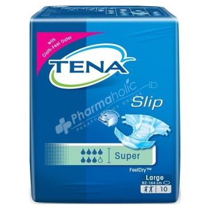 Tena Slip Super (Large 92-144cm) -10 Slips-
