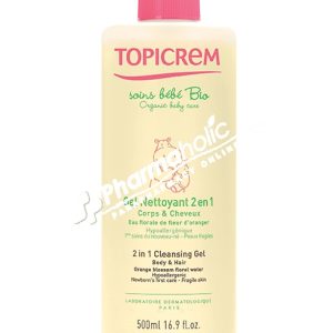 Topicrem Organic Baby Care 2 in 1 Cleansing Gel 500ml