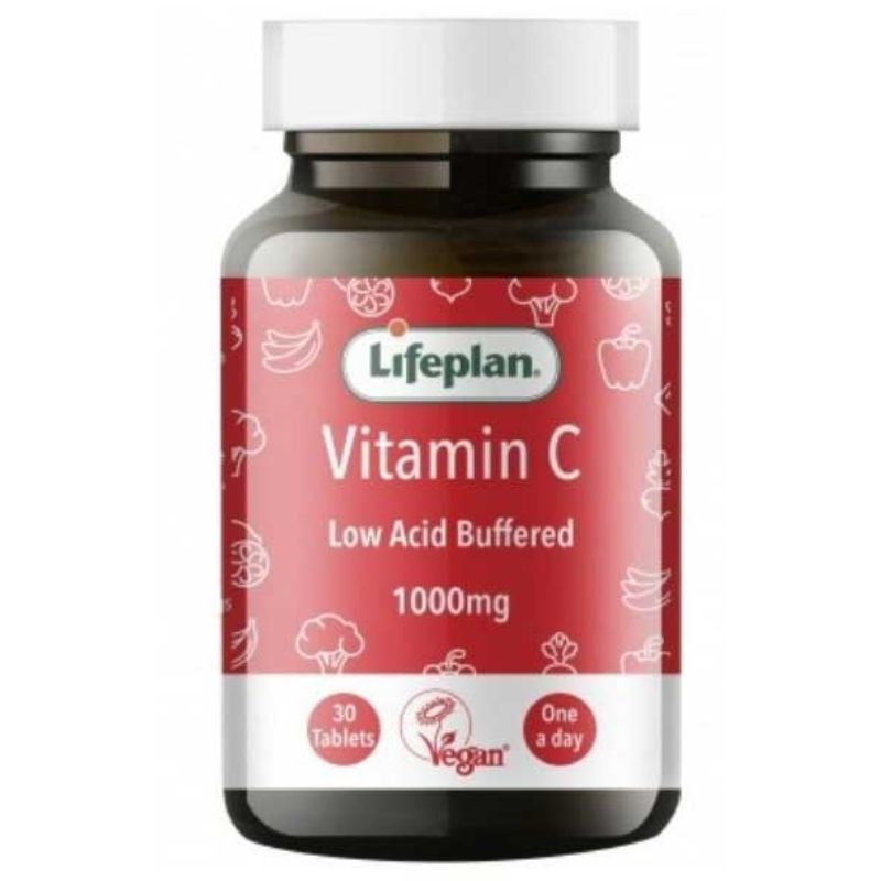 Lifeplan Vitamins C Low Acid Buffered 1000mg 30 tablets