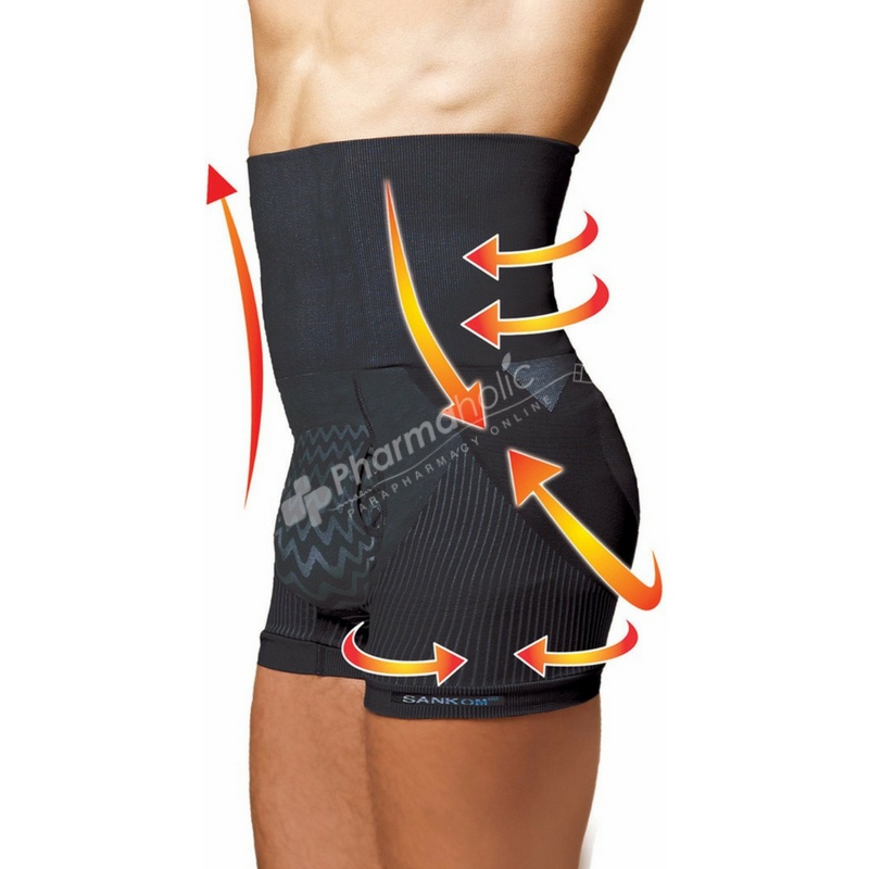 Sankom Shaper Slimming and Posture For Men Aloe Vera Black Sankom Shaper Slimming and Posture For Men Aloe Vera Black