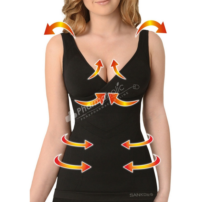 Sankom Vest Shaper Slimming and Posture Classic Black Sankom Vest Shaper Slimming and Posture Classic Black