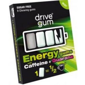 Drive Gum Energy Chewing Gum 9 gums