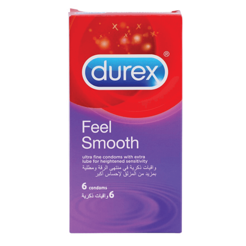 Untitled design (10) (1) Durex Feel Smooth 6 Condoms