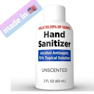 Hand Sanitizer Unscented Alchohol 70 % 60 ml