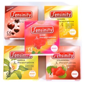 Sensinity Ultra Thin Ribbed Condoms - 1 Pack ( 3 pcs )