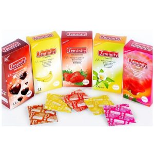 Sensinity Ultra Thin Ribbed Condoms - 1 Pack ( 12 pcs )