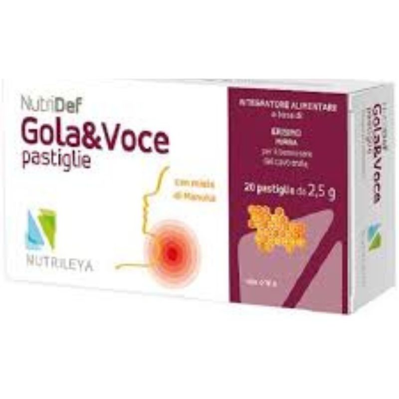 Nutridef Gola&Voce Throat & Voice Lozenges 20 lozenges