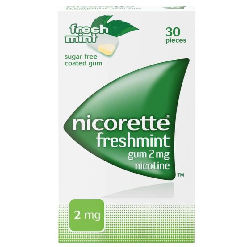 Nicorette Nicotine Gum 4mg Freshmint 30 pieces